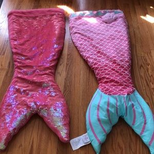 Mermaid tail sleeping bag/blanket
